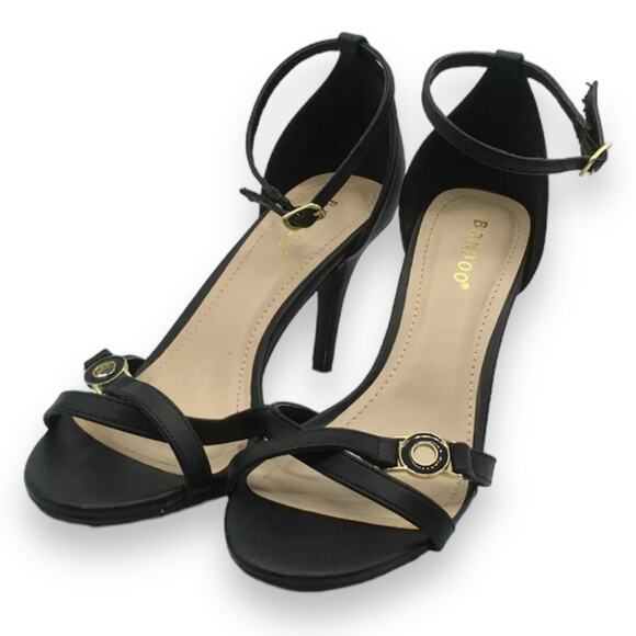 Bamboo Tully ankle strap sandal heels NEW - Picture 1 of 8